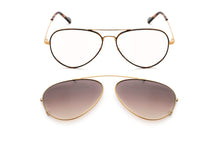 Optical glasses with clip-on sunglasses