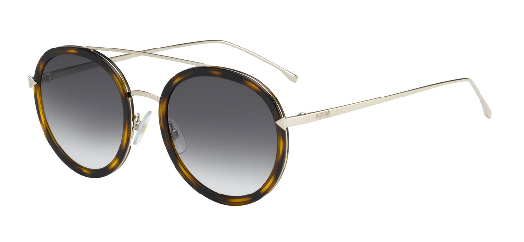 Fendi Funky Angle FF0156/S  Color V4Z/PJ Size 51 Brown degrade sunglasses trendy designer eyewear buy online