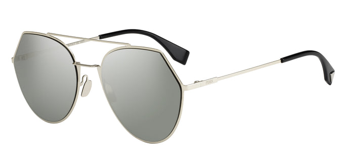 Fendi Eyeline FF0194/S  Color 3YG/0T Size 55 trendy silver mirror sunglasses designer eyewear buy online best price