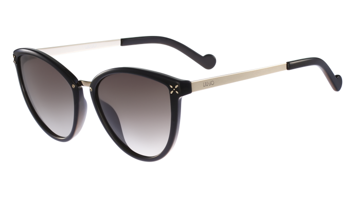 Liu-Jo 28954  Color 001 Size 56/17 Black gold trendy designer sunglasses best buy fashion eyewear online