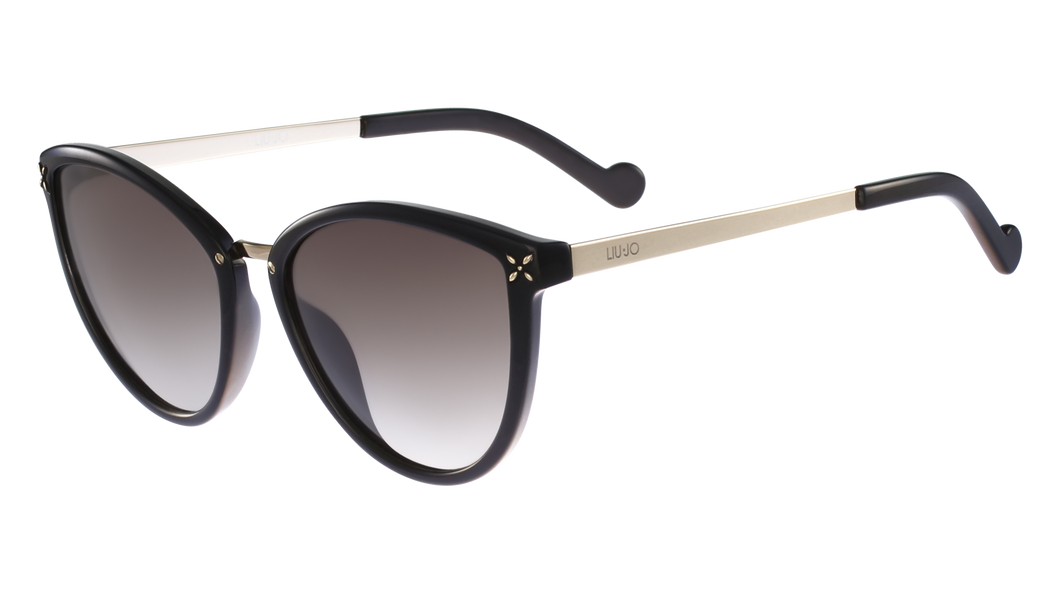 Liu-Jo 28954  Color 001 Size 56/17 Black gold trendy designer sunglasses best buy fashion eyewear online