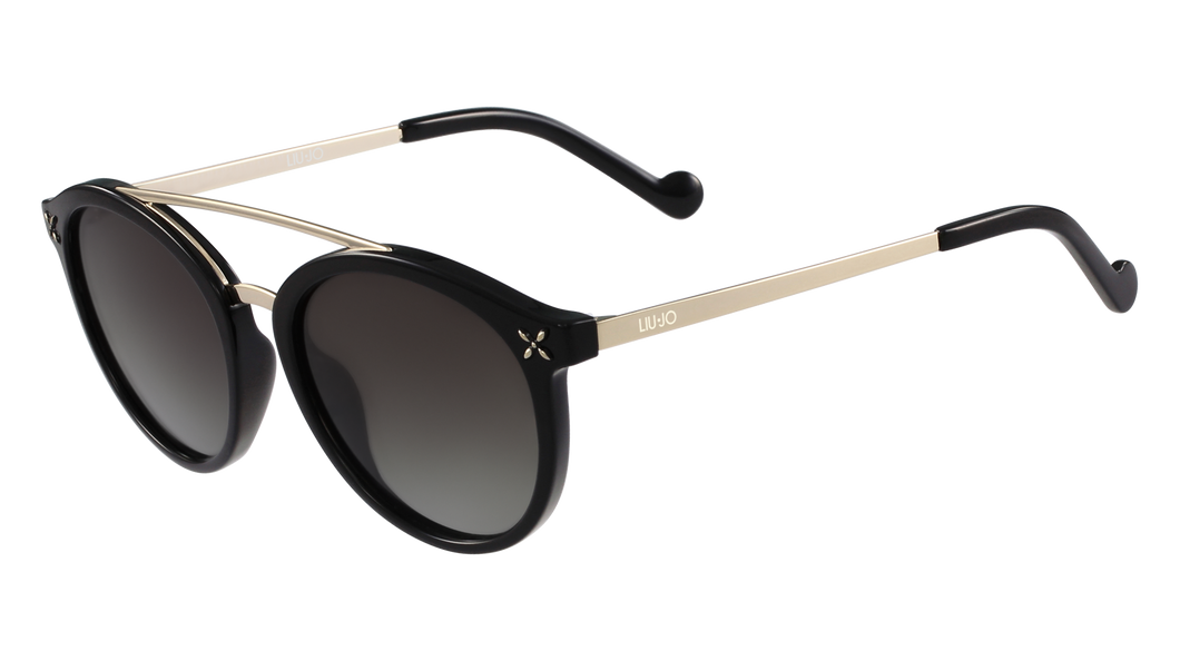 Liu-Jo 31837  Color 001 Size 51/19 Ebony black gold sunglasses trendy designer eyewear best buy online fashion amazing gaze webshop
