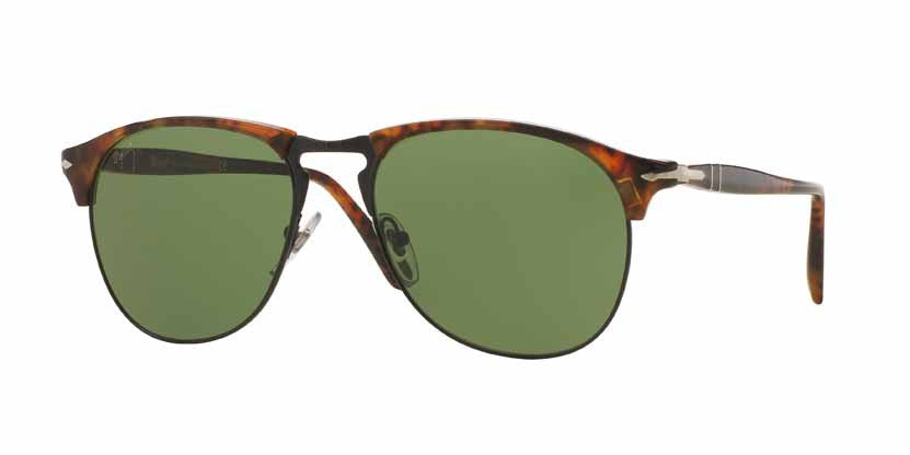 Persol Caffe  Color 108/4E Size 53 Brown black sunglasses green lenses trendy eyewear amazing gaze best buy online webshop