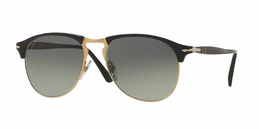 Persol Black  Color 95/71 Size 53 Black gold unisex eyewear trendy designer sunglasses amazing gaze webshop