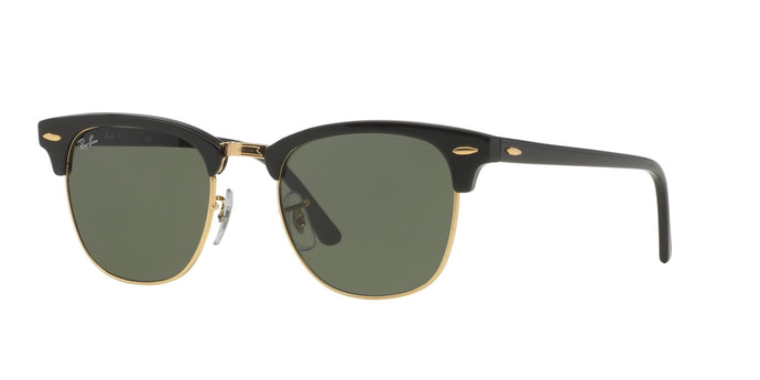 Ray-ban clubmaster RB3016 black gold green lenses W0365 sunglasses eyewear buy online best price