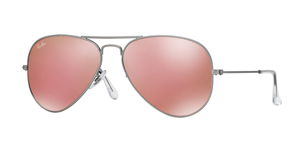 ray-ban aviator small RB3025 pink mirror sunglasses eyewear pilotenbril designer