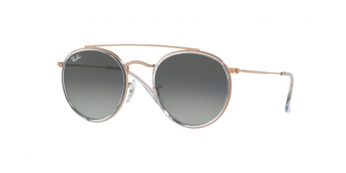 light blue grey round sunglasses RB3647N