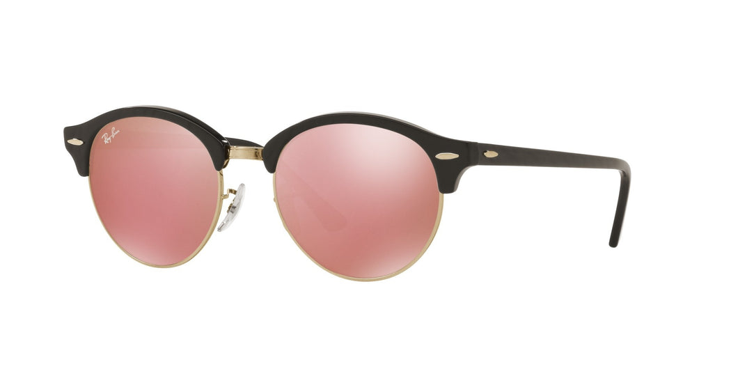 Ray-ban clubround RB4246 1197Z2 tortoise gold pink mirror lenses sunglasses eyewear buy online best price